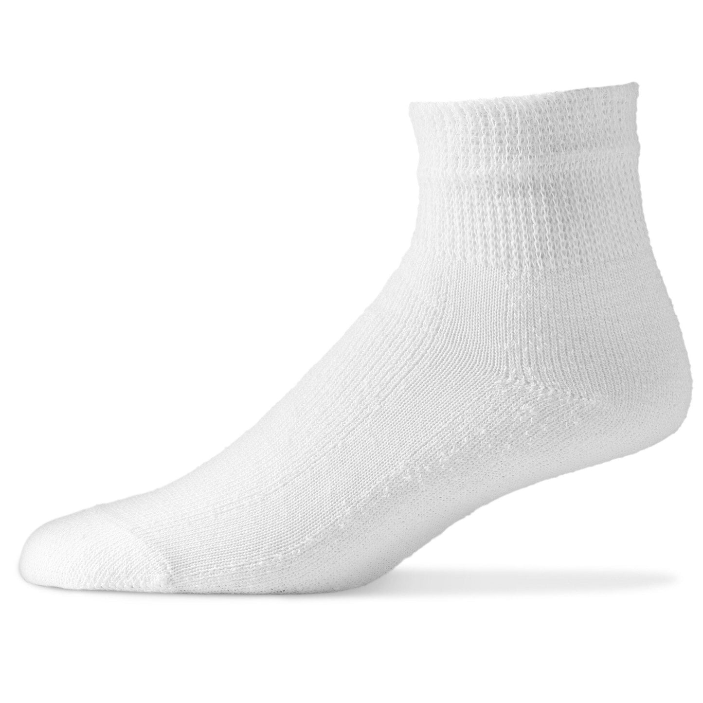 Diabetic Ankle Length Socks Keep feet dry and comfortable with our Diabetic socks that are made with moisture-wicking materials that prevent fungal infections. Antimicrobial features further protect against bacteria and fungi while extra padding reduces the risk of foot injury. Made in the US with high-quality standards, these socks are perfect for diabetics, neuropathy, and edema patients. Quick delivery in 4 to 7 days. Free Shipping