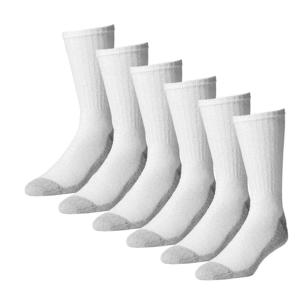 Athletic Socks - Gray Bottom - Size 9-15, 12 pair - Nans Home ideas