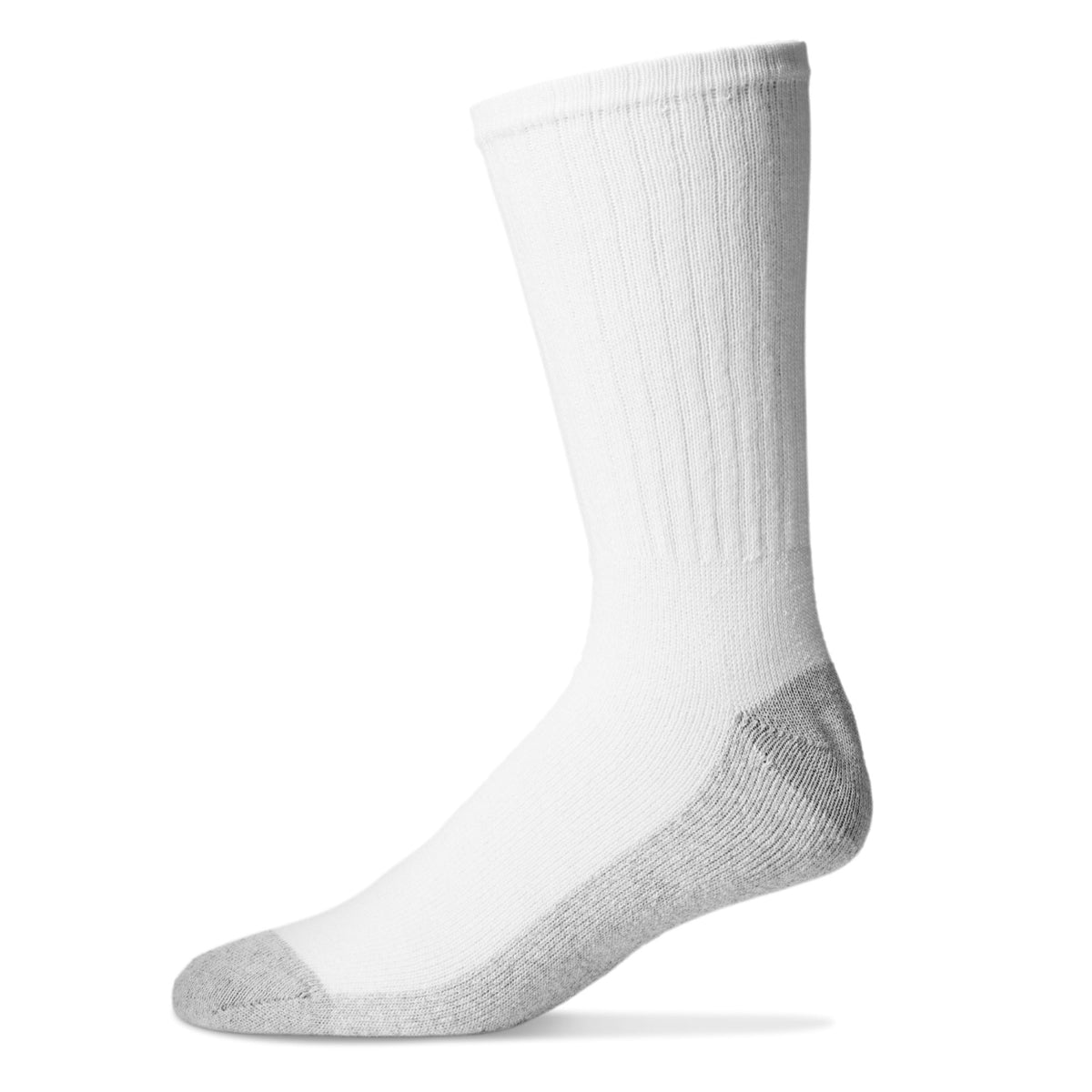 Athletic Socks - Gray Bottom - Size 9-15, 12 pair - Nans Home ideas