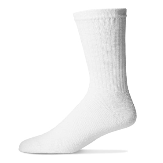 Women, Children's Crew Socks  White 6-8