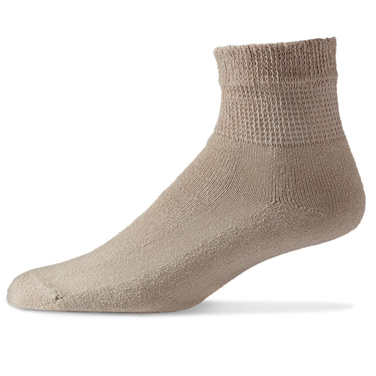 Diabetic Ankle Length  Socks    Keep feet dry and comfortable with our Diabetic socks that are made with moisture-wicking materials that prevent fungal infections. Antimicrobial features further protect against bacteria and fungi while extra padding reduces the risk of foot injury. Made in the USA with high-quality standards, these socks are perfect for diabetics, neuropathy, and edema patients. Quick delivery in 4 to 7 days.  Free Shipping     